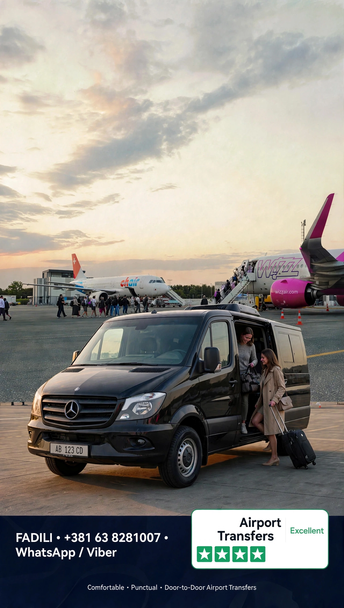 Transfere aeroportuale dhe transport profesional
